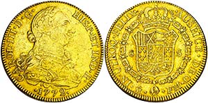 1772. Carlos III. México. FM. 8 escudos. ... 