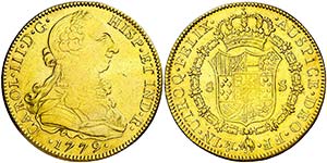 1779. Carlos III. México. FF. 8 escudos. ... 