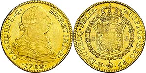1782. Carlos III. México. FF. 8 escudos. ... 