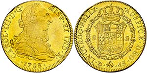 1783. Carlos III. México. FF. 8 escudos. ... 