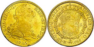 1785/3. Carlos III. México. FM. 8 escudos. ... 
