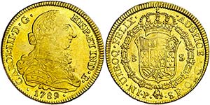 1789/8.. Carlos III. Popayán. SF. 8 ... 