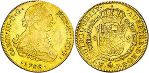 1786/5 Carlos III. Potosí. PR. 8 escudos. ... 