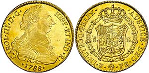 1788. Carlos III. Potosí. PR. 8 escudos. ... 