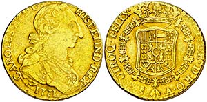 1771. Carlos III. Santiago. A. 8 escudos. ... 