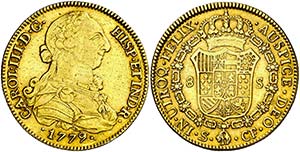 1779/7. Carlos III. Sevilla. CF. 8 escudos. ... 
