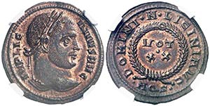 (321 d.C.). Licinio padre. Aquileia. AE 19. ... 