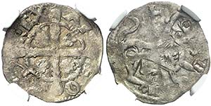 Alfonso IX (1188-1230). ¿Zamora?. Dinero. ... 