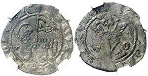 Juan I (1379-1390). Toledo. Blanca del Agnus ... 