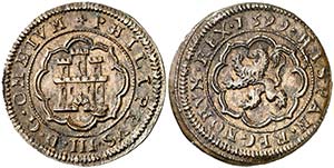 1599. Felipe III. Segovia. 4 maravedís. ... 