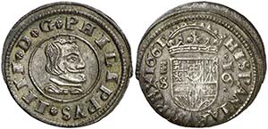 1661. Felipe IV. Segovia. S. 16 maravedís. ... 