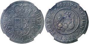 1719. Felipe V. Segovia. 4 maravedís. (AC. ... 