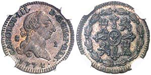 1774. Carlos III. Segovia. 1 maravedí. (AC. ... 