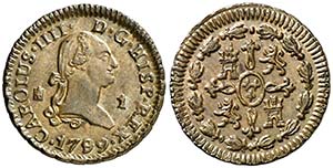 1799. Carlos IV. Segovia. 1 maravedí. (AC. ... 