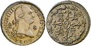 1802. Carlos IV. Segovia. 8 maravedís. (AC. ... 