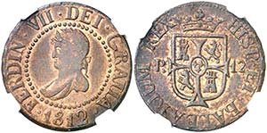 1812. Fernando VII. Mallorca. 12 diners. ... 