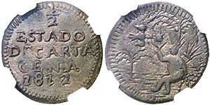 1812. Fernando VII. Cartagena de Indias. 1/2 ... 