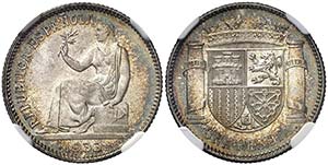 1933*34. II República. 1 peseta. (AC. 34). ... 