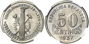 1937. Asturias y León. 50 céntimos. (AC. ... 