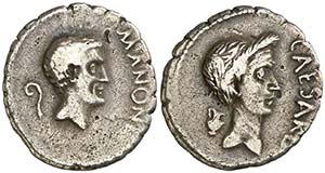 (43 a.C.). Marco Antonio y Julio César. ... 