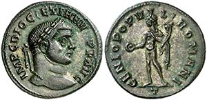 (294-295 d.C.). Diocleciano. Ticinum. ... 