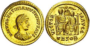 (379 d.C.). Valentiniano II. Tesalónica. ... 