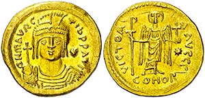 Mauricio Tiberio (582-602). Constantinopla. ... 