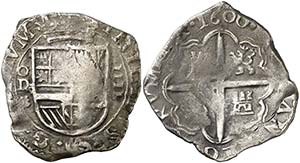 1600. Felipe III. Valladolid. . 4 reales. ... 