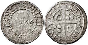 1636. Felipe IV. Barcelona. 1 croat. (AC. ... 
