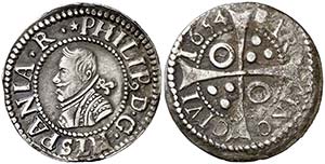 1654. Felipe IV. Barcelona. 1 croat. (AC. ... 