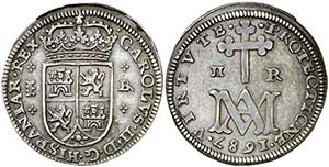 1687. Carlos II. Segovia. BR. 2 reales. (AC. ... 