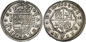 1685. Carlos II. Segovia. BR. 4 reales. (AC. ... 