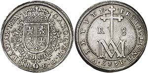 1687. Carlos II. Segovia. BR. 8 reales. (AC. ... 