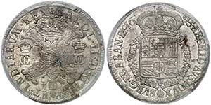 1695. Carlos II. Amberes. 1 patagón. (Vti. ... 