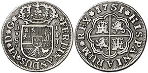 1751. Fernando VI. Sevilla. PJ. 1 real. (AC. ... 