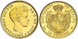 1896*1961. Franco. PGV. 20 pesetas. (AC. ... 