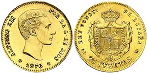 1876*1961. Franco. DEM. 25 pesetas. (AC. ... 