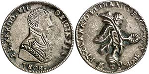 1808. Fernando VII. Lima. (Medina 323, como ... 