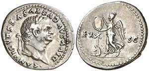 (80-81 d.C.). Vespasiano. Denario. (Spink ... 