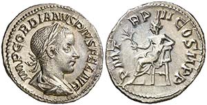 (241 d.C.). Gordiano III. Denario. (Spink ... 