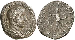 (241-243 d.C.). Gordiano III. Sestercio. ... 
