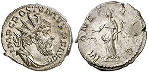 (262-265 d.C.). Póstumo. Antoniniano. ... 