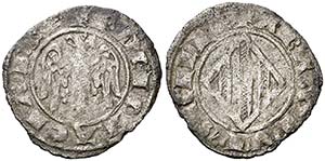 Pere II (1276-1285). Sicília. Doble diner. ... 