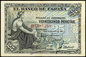 1906. 25 pesetas. (Ed B98a) (Ed. 314a). 24 ... 