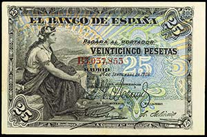 1906. 25 pesetas. (Ed. B98a) (Ed. 314a). 24 ... 