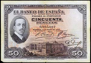 1927. 50 pesetas. (Ed. B122) (Ed. 339). 17 ... 