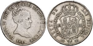 1841. Isabel II. Madrid. CL. 10 reales (AC. ... 