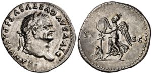 (80-81 d.C.). Vespasiano. Denario. (Spink ... 