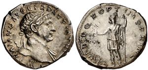 (107 d.C.). Trajano. Denario. (Spink 3120) ... 