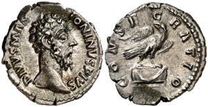 (180 d.C.). Marco Aurelio.  Denario. (Spink ... 